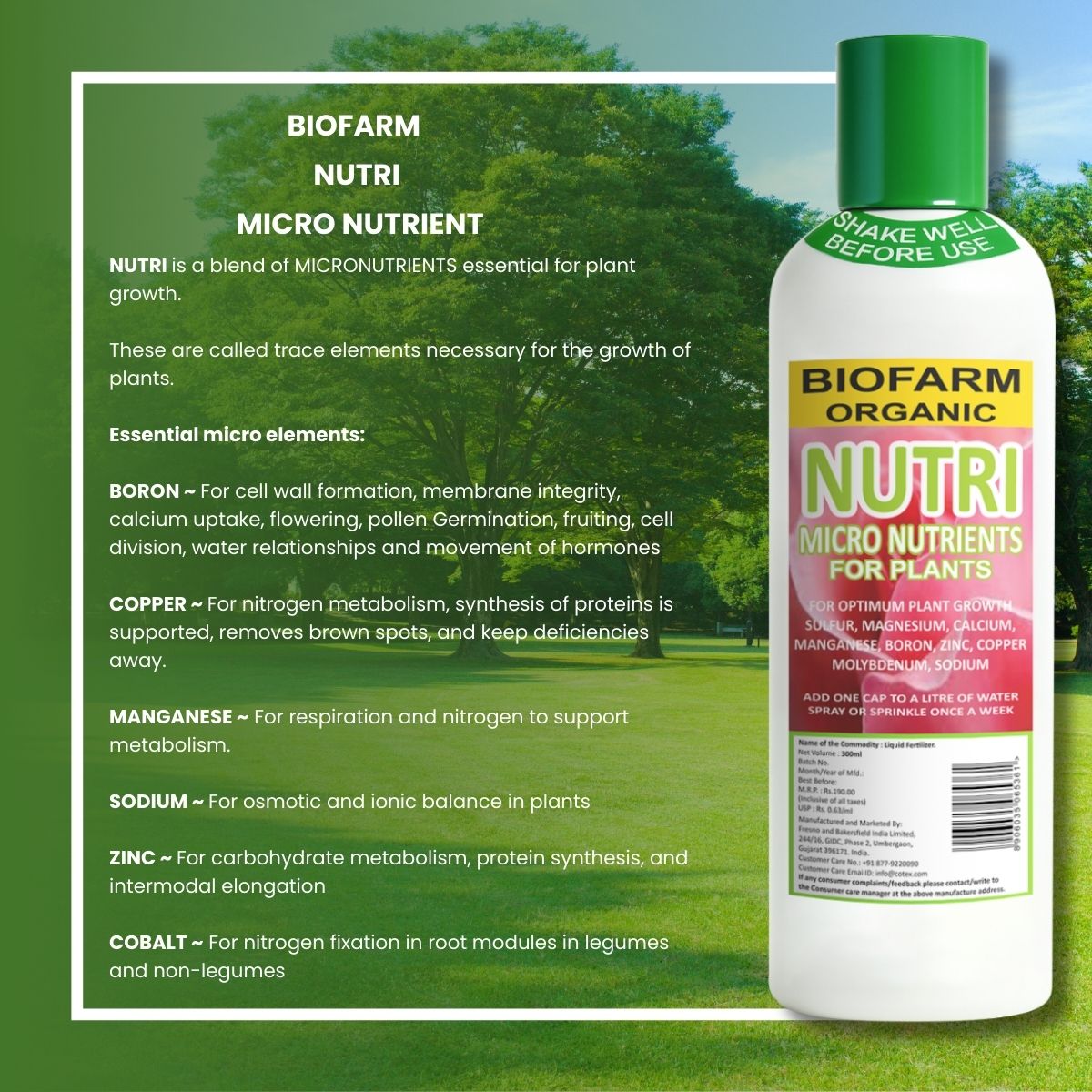 BioFarm Nutri 5 Litre