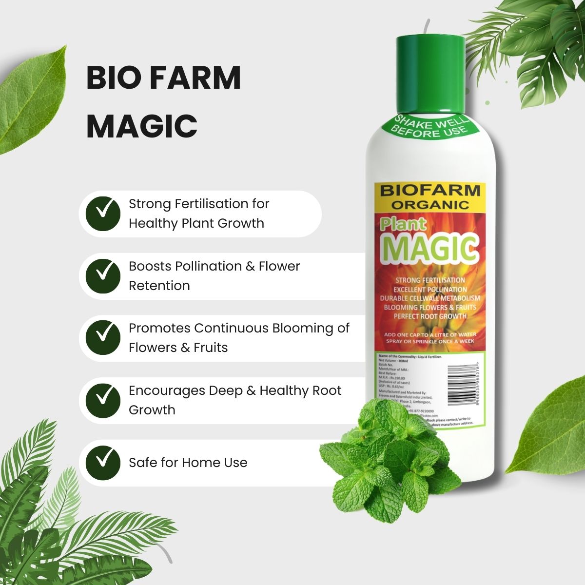 BioFarm Plant Magic – Plant Growth Enhancer Liquid (5 Litre)