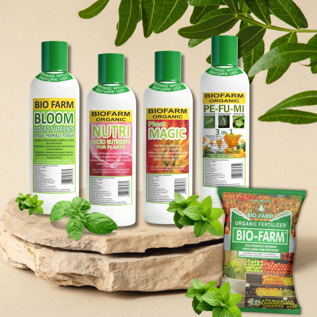 BIOFARM multi purpose fertilizer combo for plants