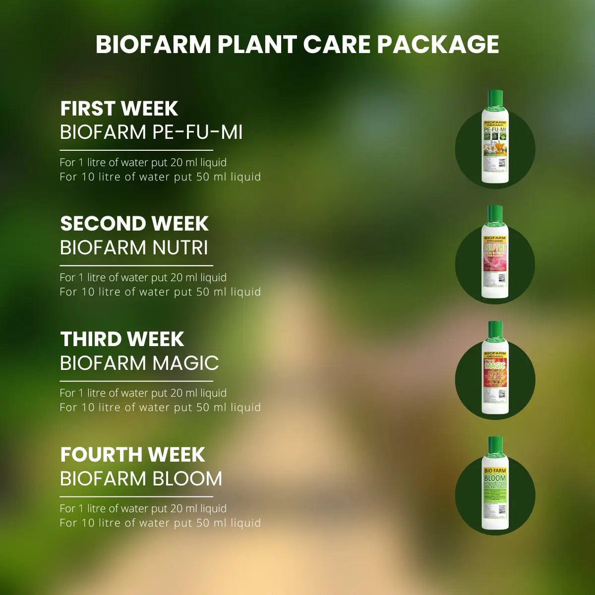 Plant fertilizer combo for balcony terrace and home gardens